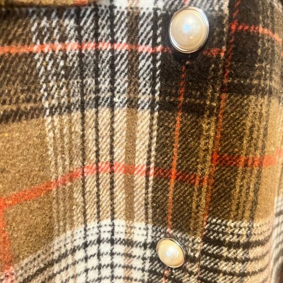 C by One Plaid Shacket 100% Synthetic Wool Size XS - Picture 5 of 8